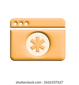 Gráfico Vetor de Ilustração do ícone do navegador. Apto para internet, app, software, aplicativo etc.