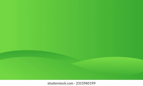 Illustration vector graphic bstract background with green gradient. Wave banner background with soft green color