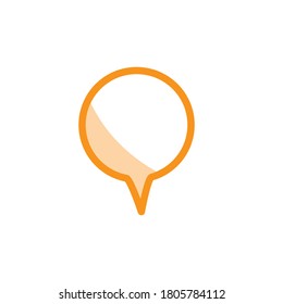 Ilustración Gráfica vectorial del icono del discurso de burbuja. Apto para hablar, charlar, mensajes, discusión, etc.