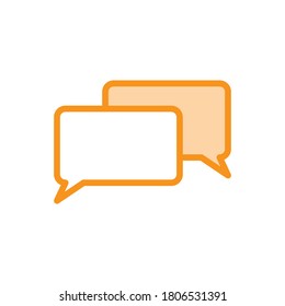 Illustration Vector graphic of bubble speech icon. Fit for talk, chatting, message, discussion etc.