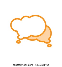 Illustration Vector graphic of bubble speech icon. Fit for talk, chatting, message, discussion etc.