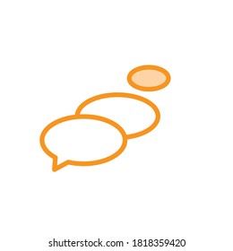 Illustration Vector graphic of bubble speech icon. Fit for chatting, conversation, discussion, dialogue etc.