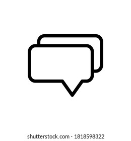 
Ilustración Gráfico vectorial del icono del discurso de burbuja