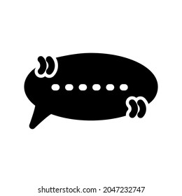 Illustration Vector Graphic of Bubble Speech icon