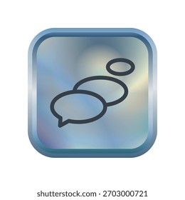 Illustration Vector Graphic of Bubble Speech icon design template