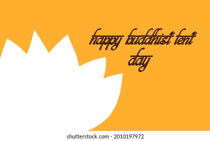 Illustration vector graphic of buddhist lent day