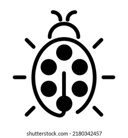 Illustration Vector Graphic of bug, insect, beetle icon