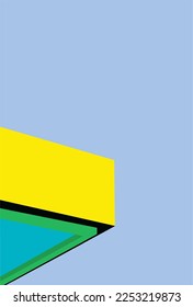 ilustración vectorial gráfico de esquina de construcción perfecto para afiches, panfletos, colgaduras de pared, decoraciones, diseños, fondos de escritorio, fondos y tarjetas