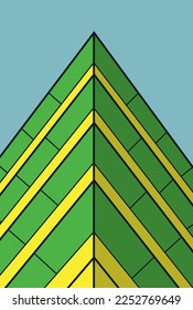 illustration vector graphic of building,geometry  perfect for posters, pamphlets, wall hangings, decorations, designs, wallpapers, backgrounds, and cards