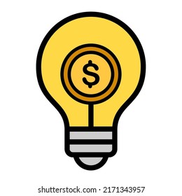 Illustration Vector Graphic of Bulb, creative, idea Icon
