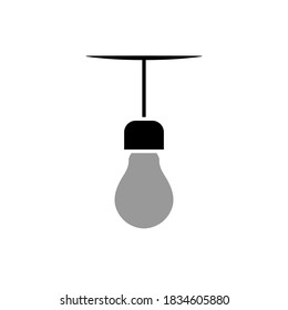 Ilustración Gráfica vectorial del icono de la bombilla