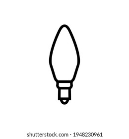 Ilustración Gráfica vectorial del icono de la bombilla