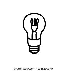 Illustration Vector graphic of bulb icon