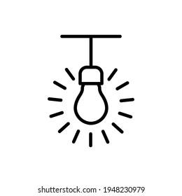 Illustration Vector graphic of bulb icon