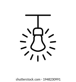 Illustration Vector graphic of bulb icon