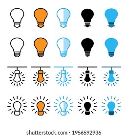Illustration Vector graphic of  bulb icon