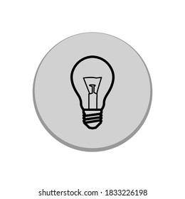 Illustration Vector graphic of bulb lamp icon