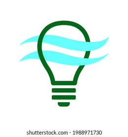 Illustration Vector graphic of bulb lamp conceptual design