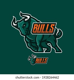 illustration vector graphic of bull, buffalo perfect for sport or e-sport team mascot logo