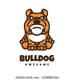 Illustration vector graphic of Bulldog, good for logo design