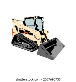Illustration Vector Graphic of Bulldozer design