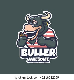 Illustration vector graphic of Buller, good for logo design