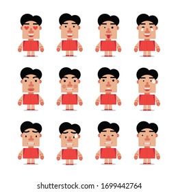 illustration vector graphic of bundle cute mascot Expression
good for mascot, sticker  and emoji