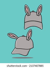Illustration vector graphic of Bunny Hat