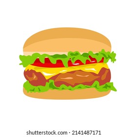 illustration vector graphic for Burger
