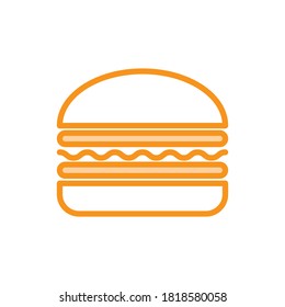 Illustration Vector graphic of burger icon. Fit for american food, calorie, fast food etc.
