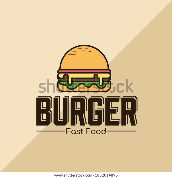 Illustration Vector Graphic Burger Logo Suitable Stock Vector (Royalty ...