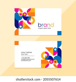 Illustration vector graphic of business card template. Good for personal identity and company owner, etc.