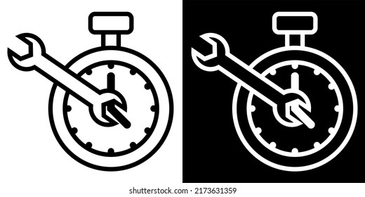 Illustration Vektorgrafik von Business, Datum, Finanzen Icon. Schwarzes Farbsymbol.