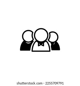 Illustration vector graphic of business group icon. Concept flat design. Perfect for icon, business, poster, banner, web, label, sign, symbol, logo, card, template, application, etc.