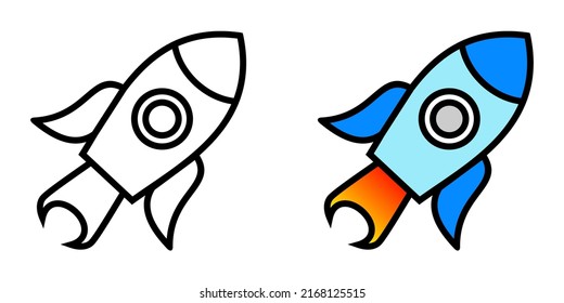 Illustration Vector Graphic of Business, launch, rocket Icon