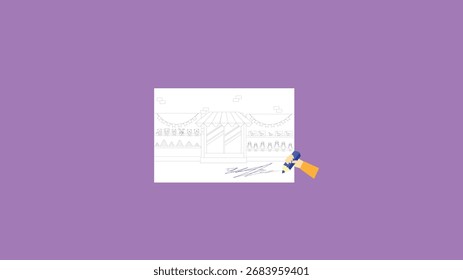 Ilustración Vector gráfico de Plan de negocios. Perfecto para usar en Tecnología Empresa