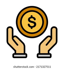 Illustration Vector Graphic of Businss, invest, money Icon