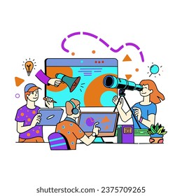 ilustración vectorial gráfico empresarial lisa ilustración para plantilla, sitio web, icono, diseño, etc