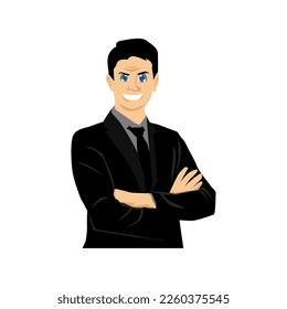 Illustration Vector Graphic Bussiness man Suitable for Background, Social media Post, Poster, logo, and many more 