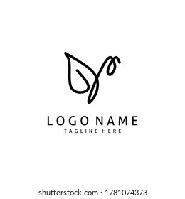 Illustration, Vektorgrafik von Schmetterling Logo Symbol.  Kombilogo für Schmetterlinge und Blätter. Kreatives Logo. Geeignet für Firmenlogos, etc.