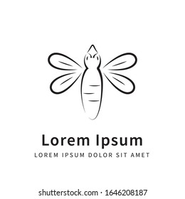 Gráfico vectorial de ilustración de mariposa. Perfecto para la plantilla de logotipo