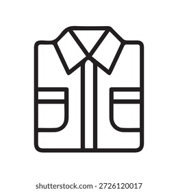 Illustration vector graphic of Button-Up Shirt Outline