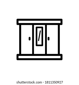 Illustration Vector graphic of cabinet icon