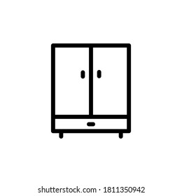 Illustration Vector graphic of cabinet icon
