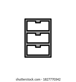 Illustration Vektorgrafik des Kabinettsymbols