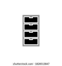 Ilustración Gráfico vectorial del icono del gabinete