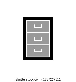 Illustration Vector graphic of cabinet icon