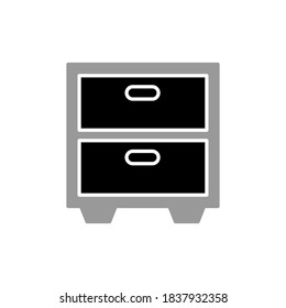 Ilustración Gráfico vectorial del icono del gabinete