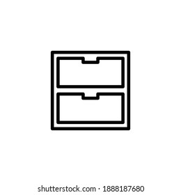 Illustration Vector graphic of cabinet icon