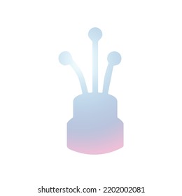 Ilustración Vector gráfico del icono del cable. Ajuste para cables, eléctricos, etc.